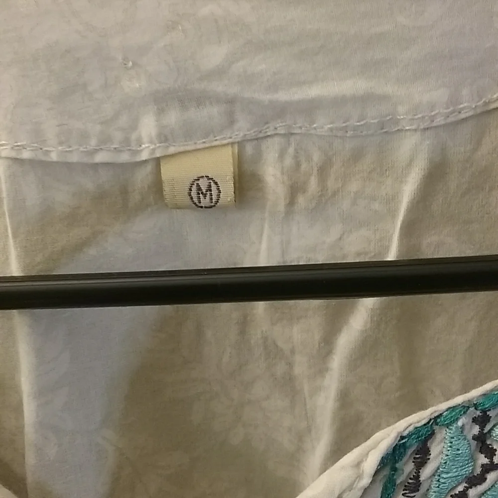 SOLD SWAP CITY-Tunic Cotton Embroidery Caftan Dress - Picture 3 of 6